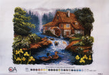 Water mill. (15"x19") PA1647 by Collection D'Art