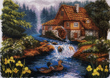 Water mill. (15"x19") PA1647 by Collection D'Art