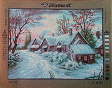 Winter village. (18"x24") D451 by GobelinL