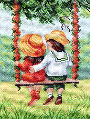 On the swing. (11"x13") 1339 by Matrenin Posad