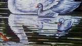 Swan with cygnets. (16"x20") 40.136 by GobelinL