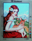 Young Lady  with Stallion.  (18"x24") D498 by GobelinL